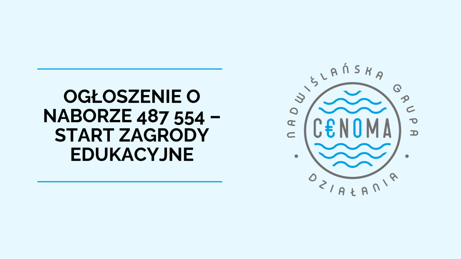 Obrazek wyróżniający - Ogłoszenie o naborze START ZAGRODY EDUKACYJNE