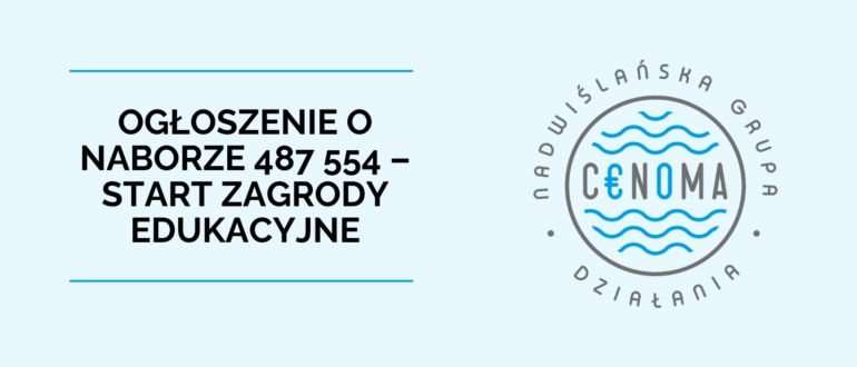 Obrazek wyróżniający - Ogłoszenie o naborze START ZAGRODY EDUKACYJNE