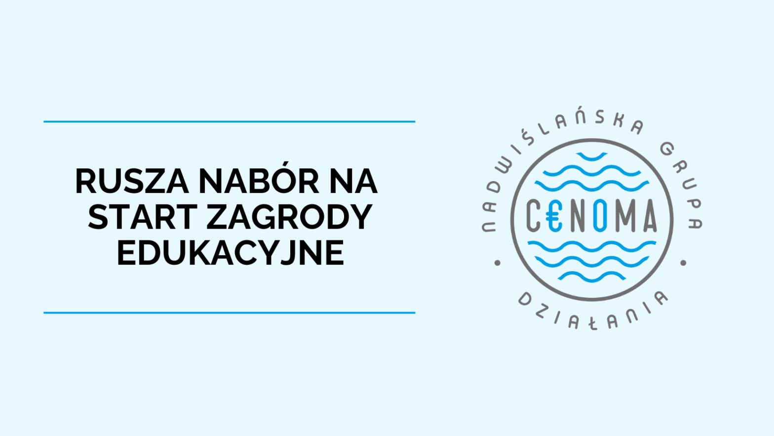 OBRAZEK WYRÓŻNIAJĄCY "RUSZA NABÓR NA START ZAGRODY EDUKACYJNE"