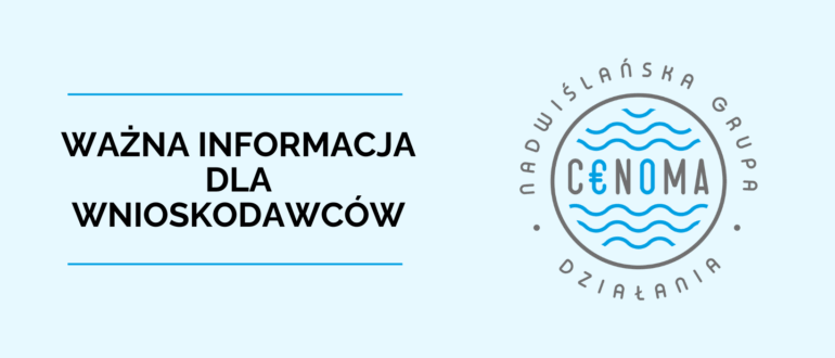 Wnioskodawco! Pamiętaj, że po złożeniu wniosku w systemie PUE musisz przesłać na adres biuro@cenoma.pl potwierdzenie złożenia wniosku